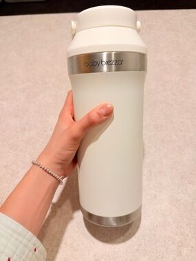 Baby Brezza white travel cooler